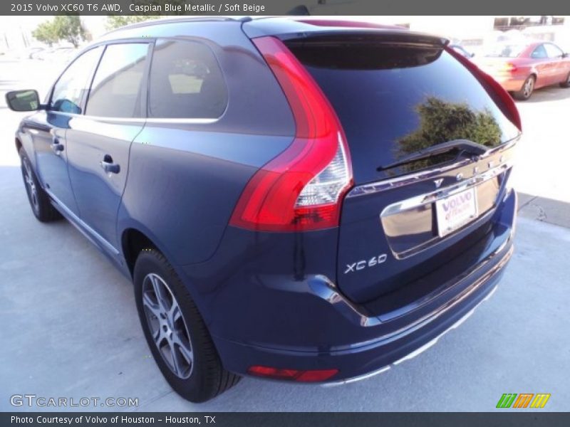 Caspian Blue Metallic / Soft Beige 2015 Volvo XC60 T6 AWD