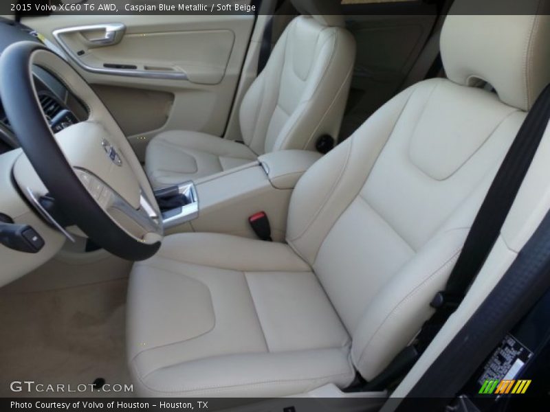 Caspian Blue Metallic / Soft Beige 2015 Volvo XC60 T6 AWD