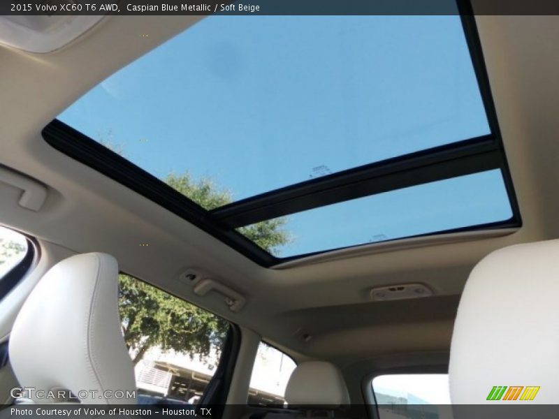 Caspian Blue Metallic / Soft Beige 2015 Volvo XC60 T6 AWD