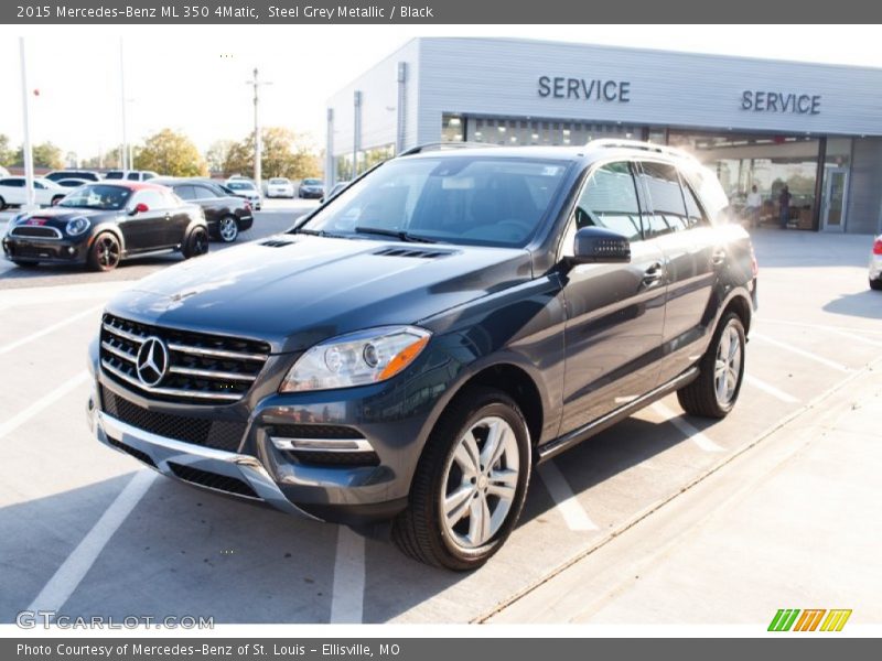 Steel Grey Metallic / Black 2015 Mercedes-Benz ML 350 4Matic