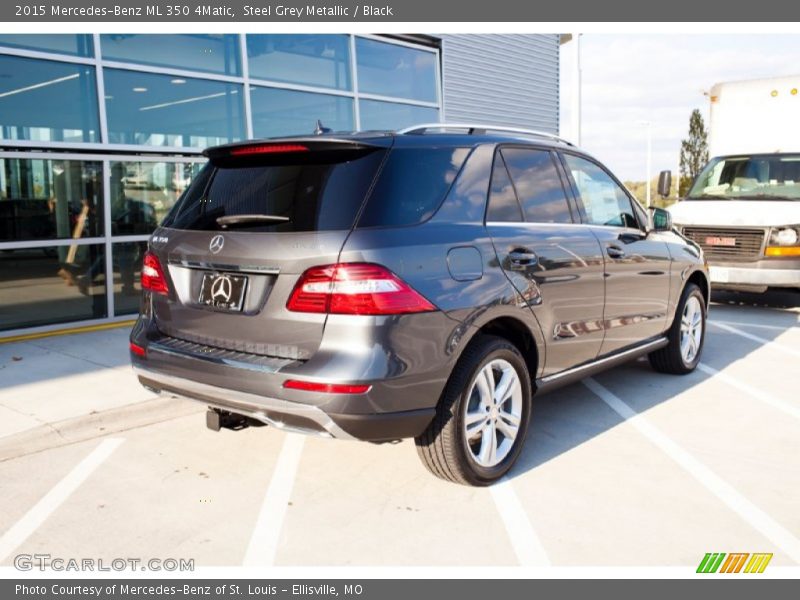 Steel Grey Metallic / Black 2015 Mercedes-Benz ML 350 4Matic