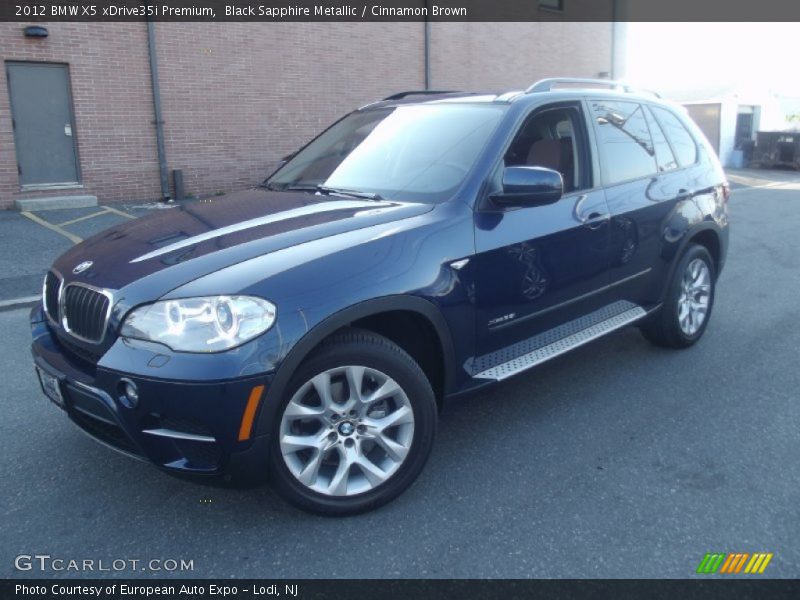 Black Sapphire Metallic / Cinnamon Brown 2012 BMW X5 xDrive35i Premium