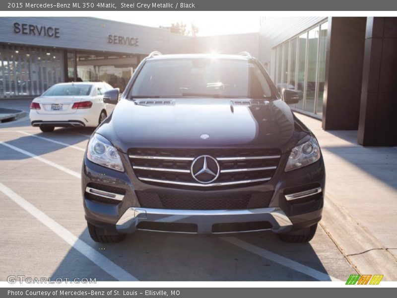 Steel Grey Metallic / Black 2015 Mercedes-Benz ML 350 4Matic
