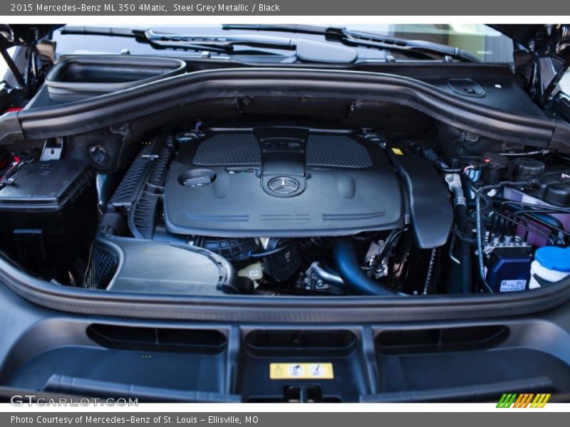 Steel Grey Metallic / Black 2015 Mercedes-Benz ML 350 4Matic