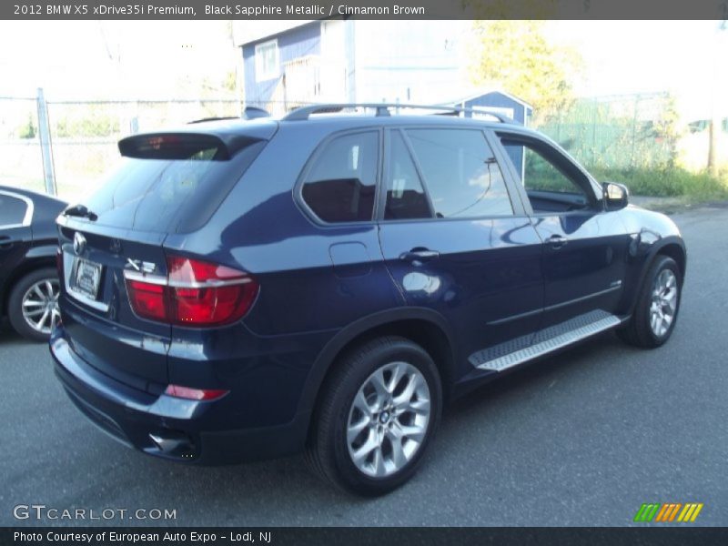 Black Sapphire Metallic / Cinnamon Brown 2012 BMW X5 xDrive35i Premium