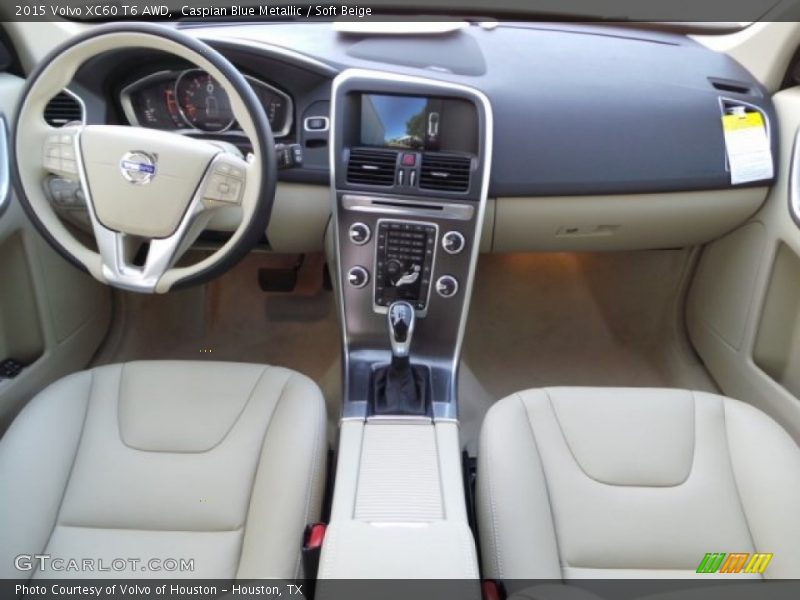 Caspian Blue Metallic / Soft Beige 2015 Volvo XC60 T6 AWD
