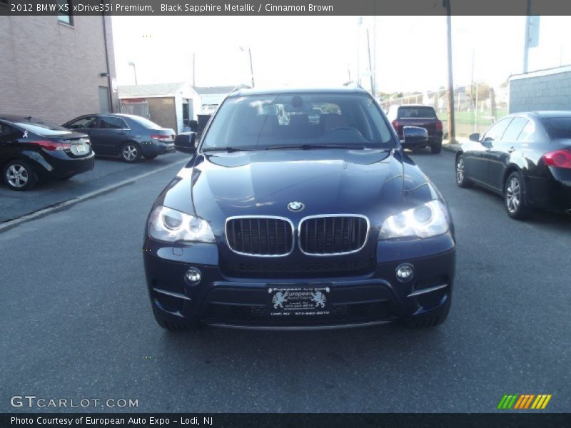 Black Sapphire Metallic / Cinnamon Brown 2012 BMW X5 xDrive35i Premium