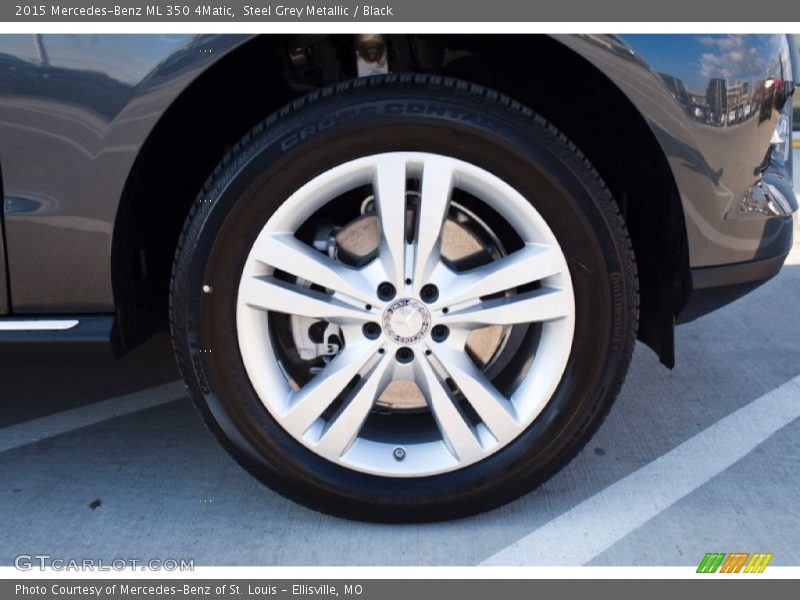 Steel Grey Metallic / Black 2015 Mercedes-Benz ML 350 4Matic