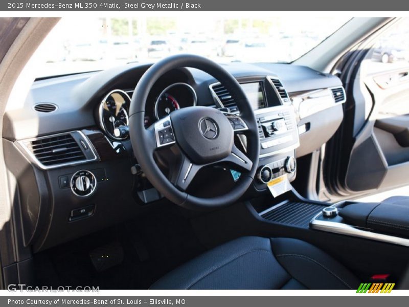 Steel Grey Metallic / Black 2015 Mercedes-Benz ML 350 4Matic