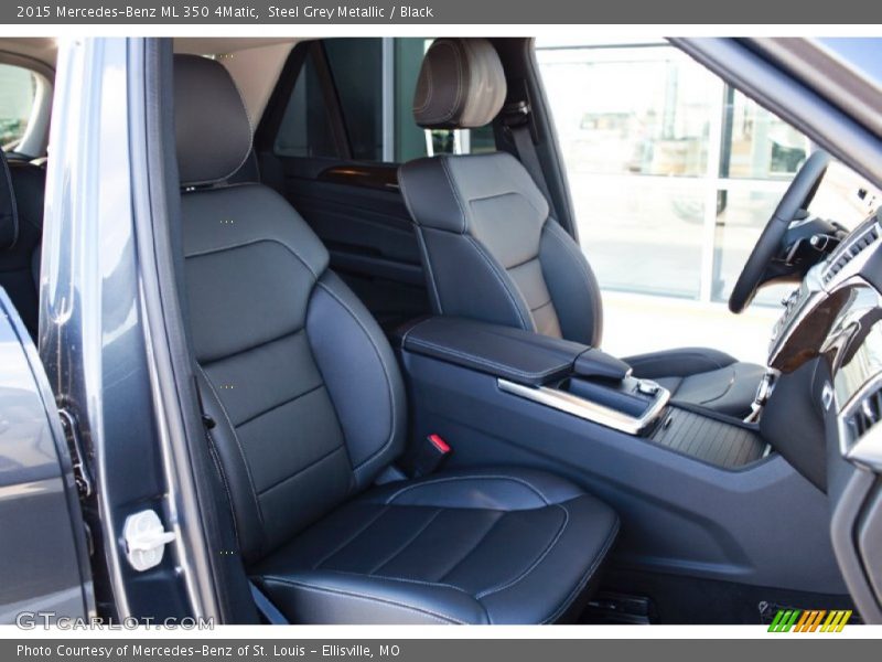 Steel Grey Metallic / Black 2015 Mercedes-Benz ML 350 4Matic