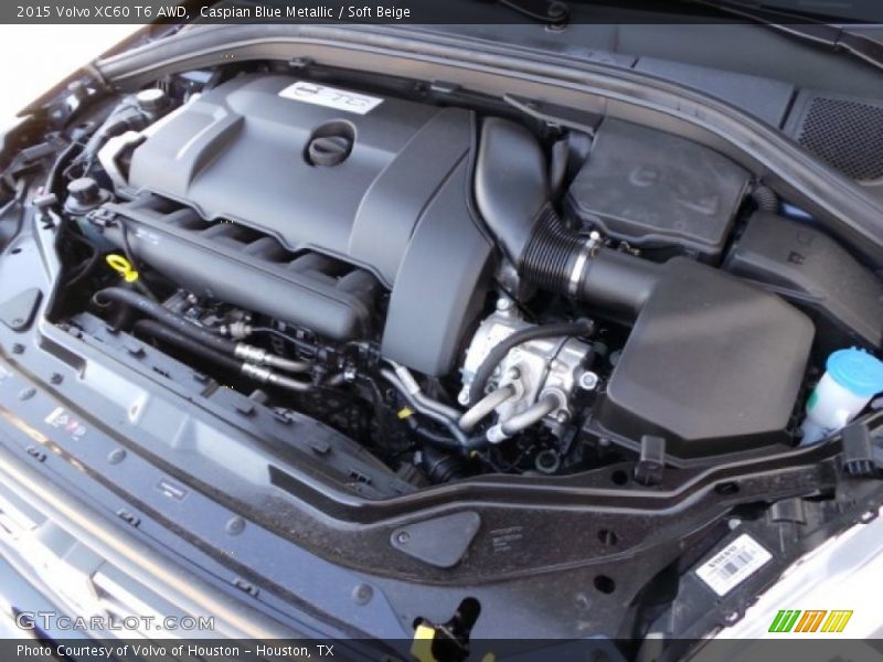 Caspian Blue Metallic / Soft Beige 2015 Volvo XC60 T6 AWD