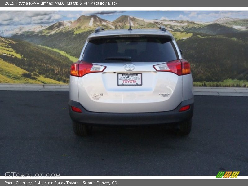 Classic Silver Metallic / Black 2015 Toyota RAV4 Limited AWD