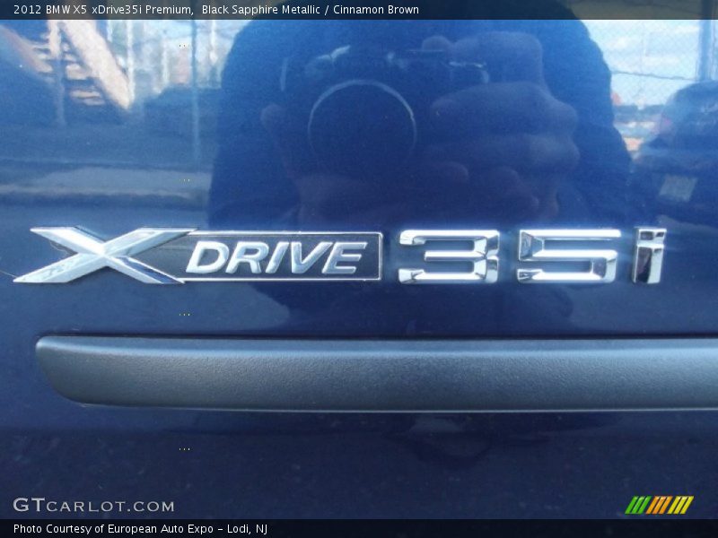 Black Sapphire Metallic / Cinnamon Brown 2012 BMW X5 xDrive35i Premium