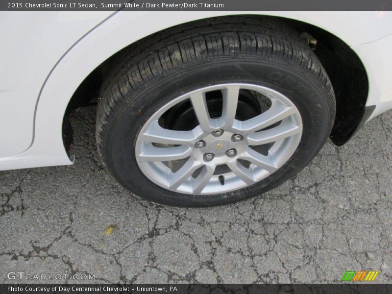 Summit White / Dark Pewter/Dark Titanium 2015 Chevrolet Sonic LT Sedan