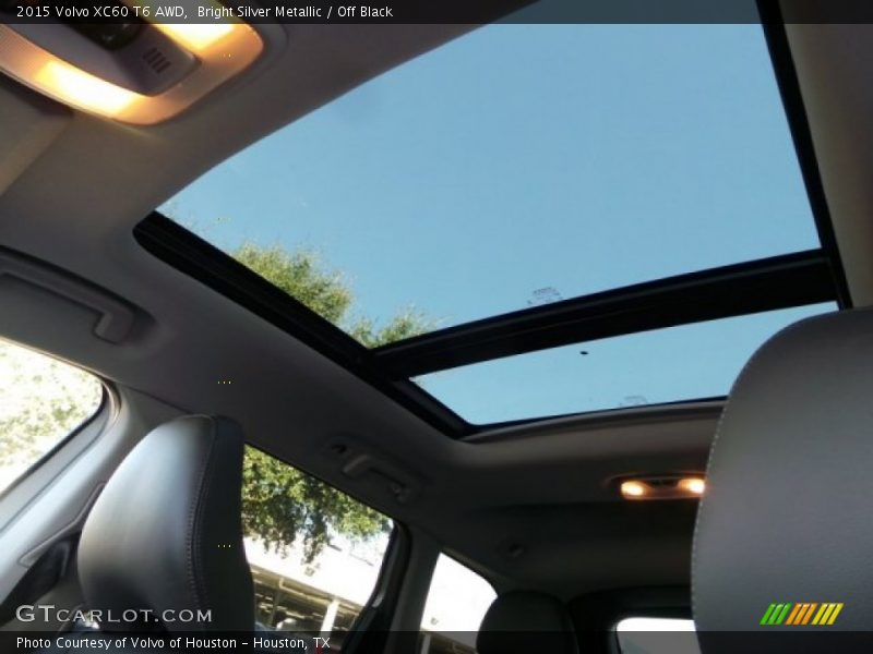 Bright Silver Metallic / Off Black 2015 Volvo XC60 T6 AWD