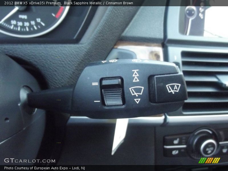 Black Sapphire Metallic / Cinnamon Brown 2012 BMW X5 xDrive35i Premium