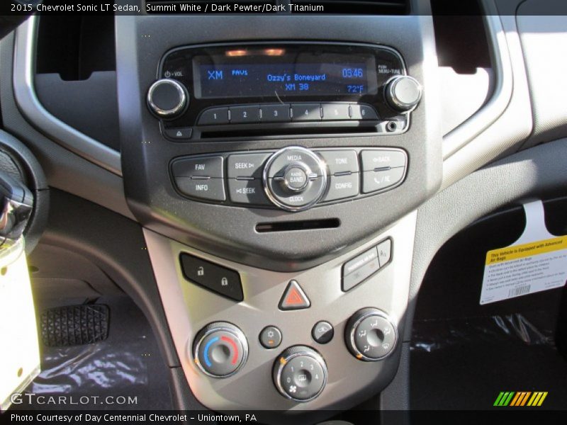 Summit White / Dark Pewter/Dark Titanium 2015 Chevrolet Sonic LT Sedan