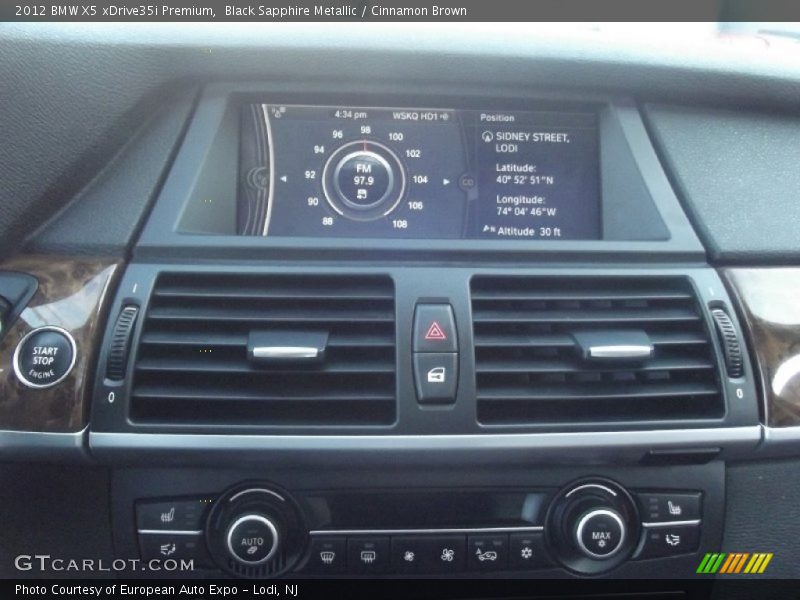 Black Sapphire Metallic / Cinnamon Brown 2012 BMW X5 xDrive35i Premium