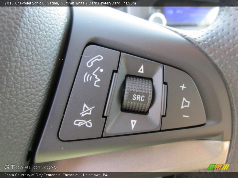 Summit White / Dark Pewter/Dark Titanium 2015 Chevrolet Sonic LT Sedan