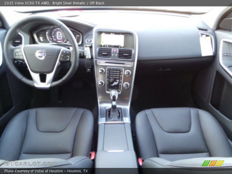 Bright Silver Metallic / Off Black 2015 Volvo XC60 T6 AWD