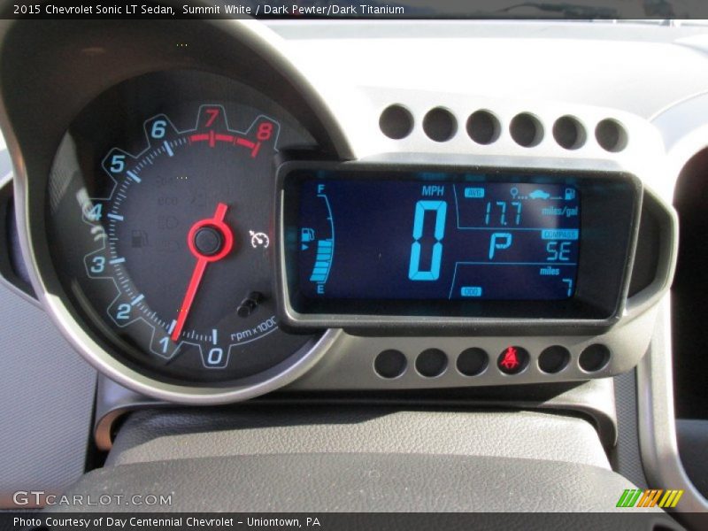 Summit White / Dark Pewter/Dark Titanium 2015 Chevrolet Sonic LT Sedan
