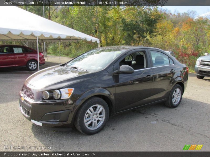 Mocha Bronze Metallic / Jet Black/Dark Titanium 2015 Chevrolet Sonic LT Sedan