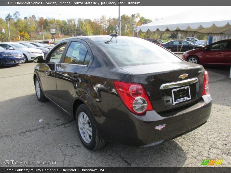 Mocha Bronze Metallic / Jet Black/Dark Titanium 2015 Chevrolet Sonic LT Sedan