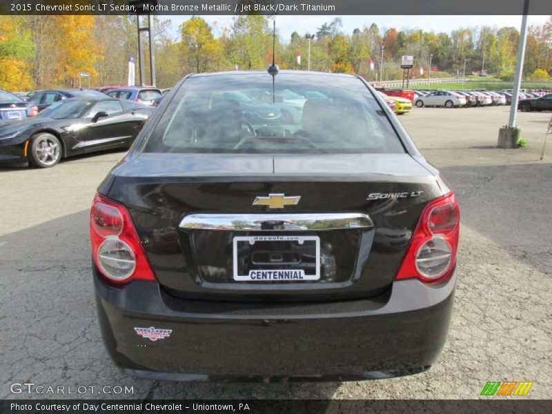 Mocha Bronze Metallic / Jet Black/Dark Titanium 2015 Chevrolet Sonic LT Sedan
