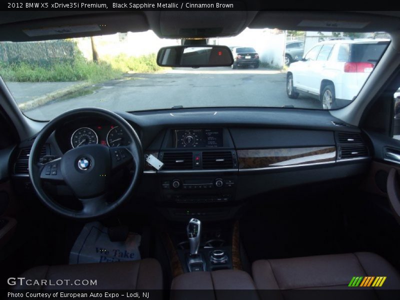 Black Sapphire Metallic / Cinnamon Brown 2012 BMW X5 xDrive35i Premium