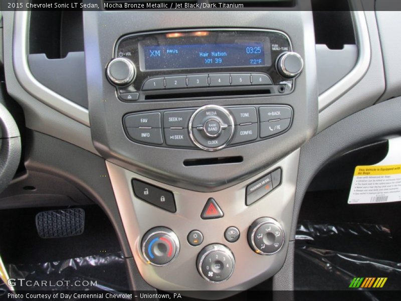 Mocha Bronze Metallic / Jet Black/Dark Titanium 2015 Chevrolet Sonic LT Sedan