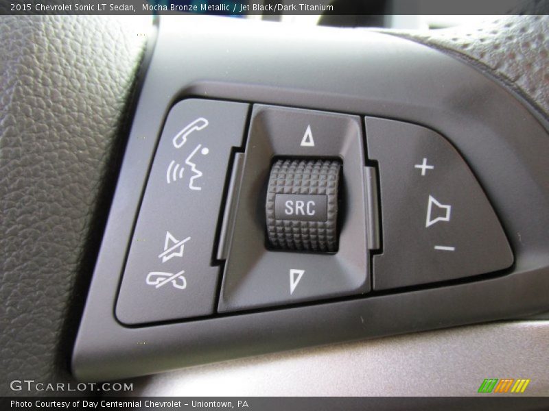 Mocha Bronze Metallic / Jet Black/Dark Titanium 2015 Chevrolet Sonic LT Sedan