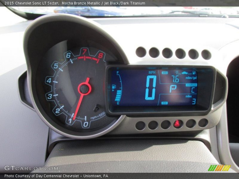 Mocha Bronze Metallic / Jet Black/Dark Titanium 2015 Chevrolet Sonic LT Sedan