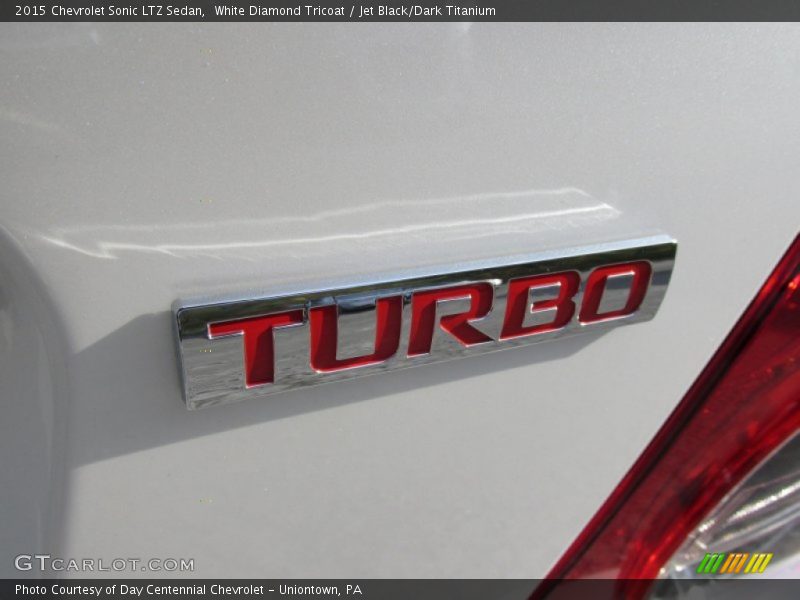 White Diamond Tricoat / Jet Black/Dark Titanium 2015 Chevrolet Sonic LTZ Sedan