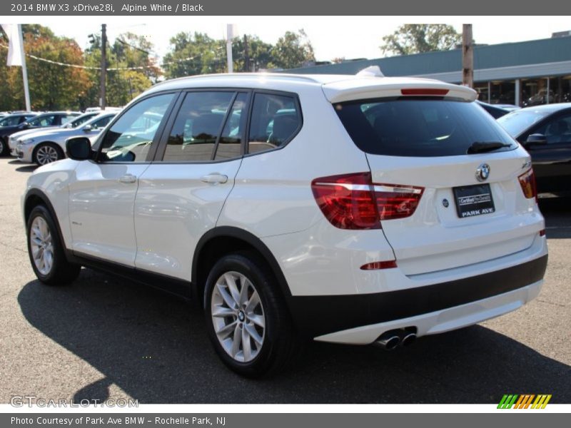 Alpine White / Black 2014 BMW X3 xDrive28i