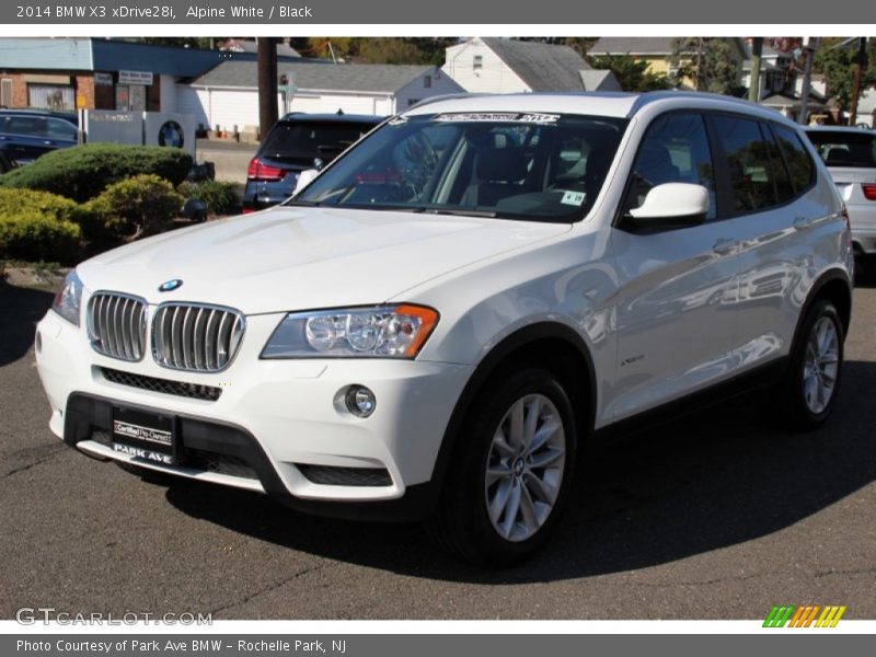 Alpine White / Black 2014 BMW X3 xDrive28i