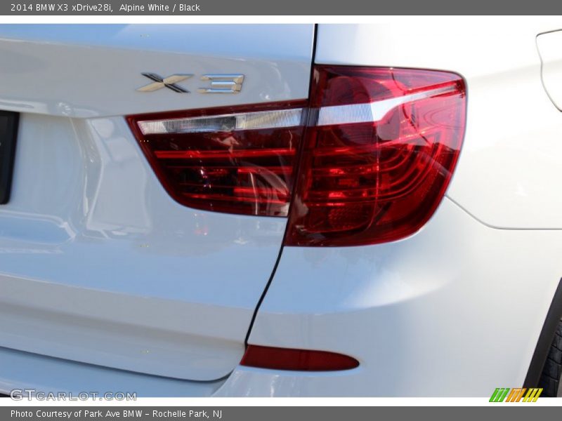 Alpine White / Black 2014 BMW X3 xDrive28i