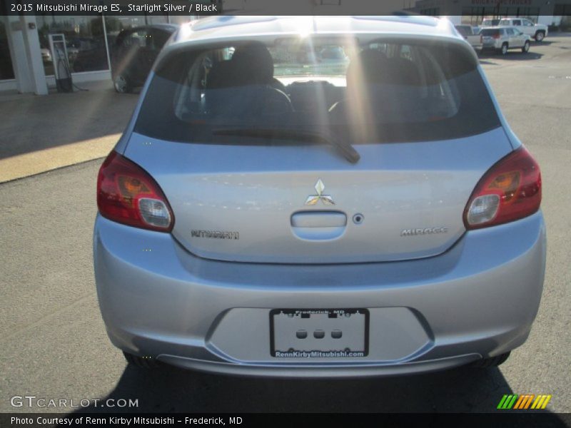 Starlight Silver / Black 2015 Mitsubishi Mirage ES