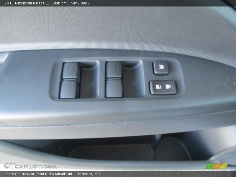 Starlight Silver / Black 2015 Mitsubishi Mirage ES