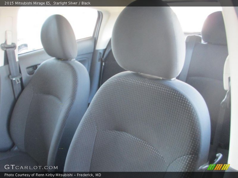 Starlight Silver / Black 2015 Mitsubishi Mirage ES