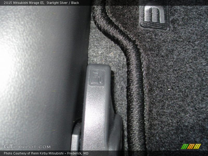 Starlight Silver / Black 2015 Mitsubishi Mirage ES