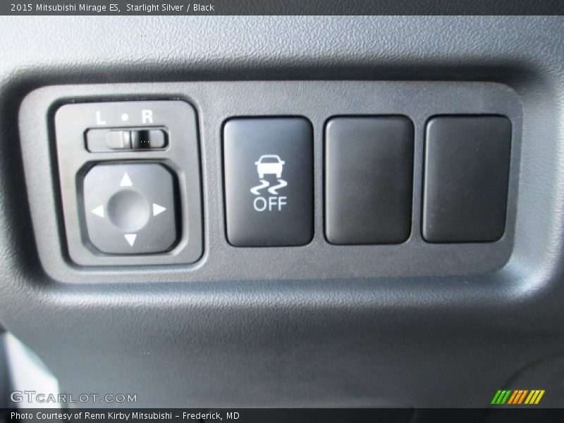 Starlight Silver / Black 2015 Mitsubishi Mirage ES