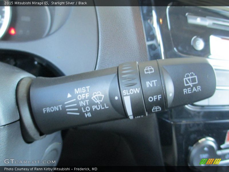 Starlight Silver / Black 2015 Mitsubishi Mirage ES