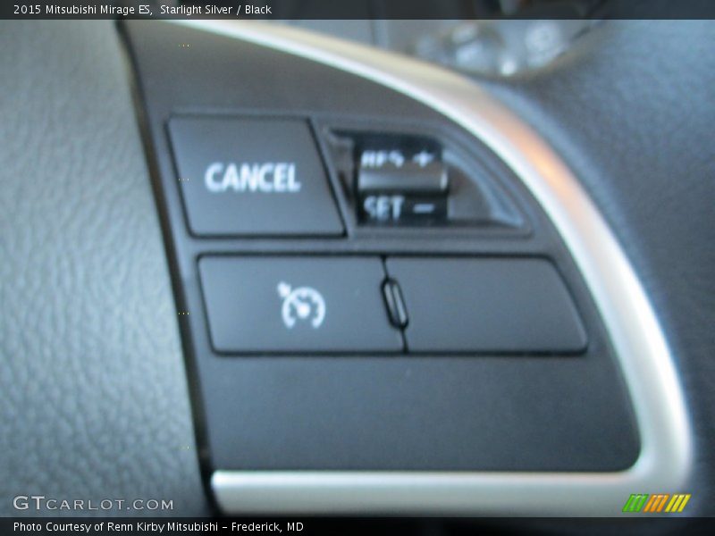 Starlight Silver / Black 2015 Mitsubishi Mirage ES