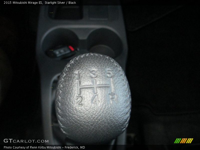 Starlight Silver / Black 2015 Mitsubishi Mirage ES