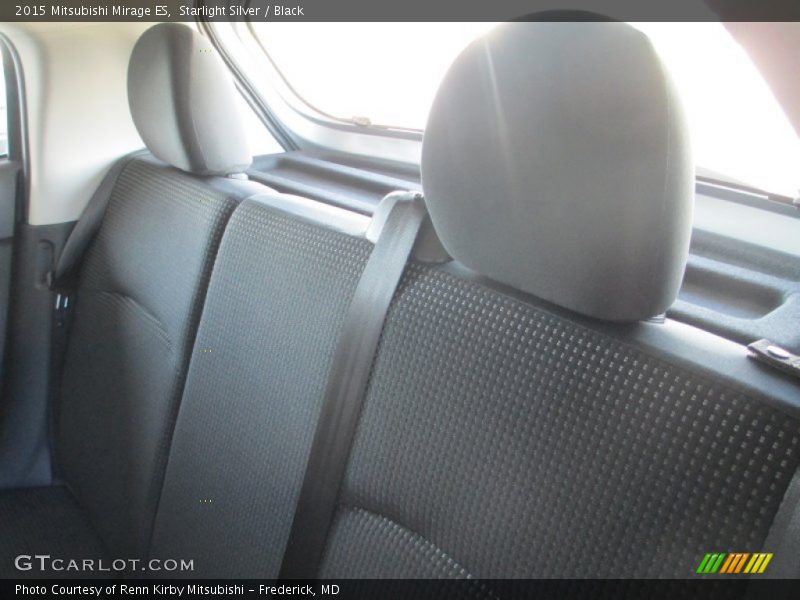 Starlight Silver / Black 2015 Mitsubishi Mirage ES