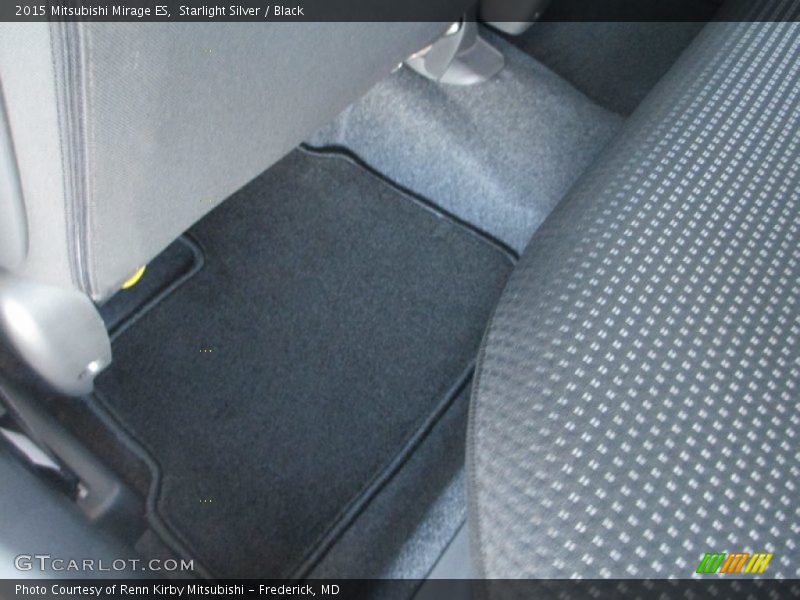 Starlight Silver / Black 2015 Mitsubishi Mirage ES