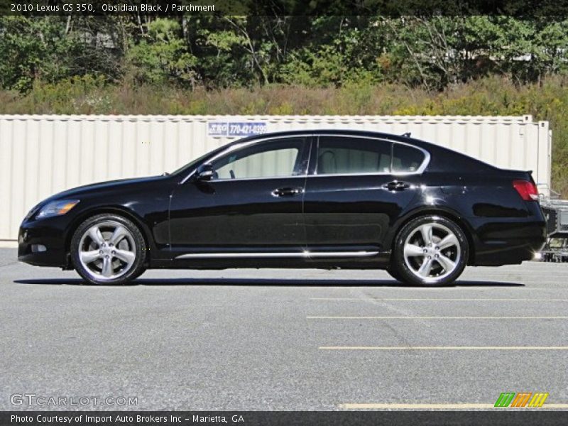 Obsidian Black / Parchment 2010 Lexus GS 350
