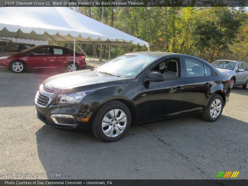 Black Granite Metallic / Jet Black/Medium Titanium 2015 Chevrolet Cruze LS