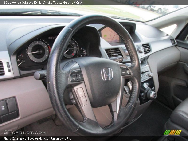 Smoky Topaz Metallic / Gray 2011 Honda Odyssey EX-L