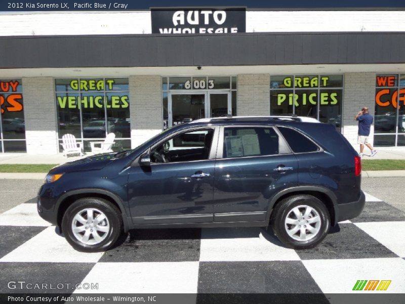 Pacific Blue / Gray 2012 Kia Sorento LX